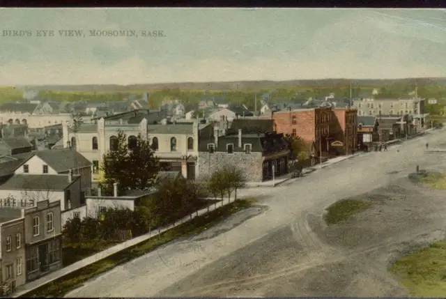 Bird's eye view of Moosomin